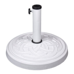 Relsy White Stone Heavy Duty 12 Kg Resin Parasol Base - thumbnail 1