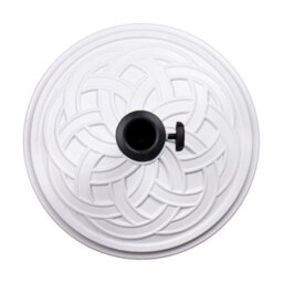 Relsy White Stone Heavy Duty 12 Kg Resin Parasol Base - thumbnail 4