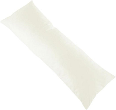 Nod Off Duck Feather Bolster Pillow Extra Filled Long Body Pillow For Pregnancy Support - Double