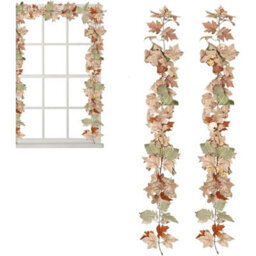 Autumn Fall Garland Maple Leaves Decor - thumbnail 1