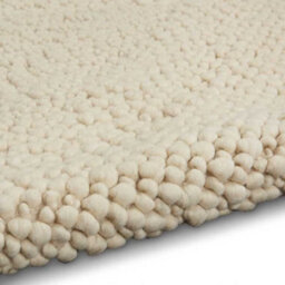 Ivory Wool Handmade Luxurious Modern Plain Rug Easy To Clean Living Room And Bedroom-61Cm X 91Cm - thumbnail 3