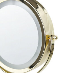 Beliani Makeup Mirror Led Savoie Black/ Gold - thumbnail 8