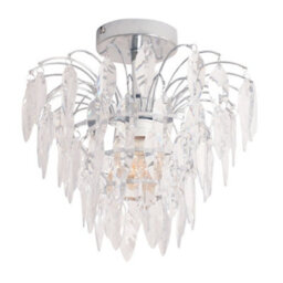 Valuelights Emma Acrylic Waterfall Jewel Droplet Pendant Ceiling Light And Led Bulb - thumbnail 2