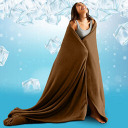 Ameha Fleece Plain Blanket, Lightweight & Reversible Throw For Travel, Bed & Sofa Blanket, Coffee King 200X240Cm - thumbnail 8