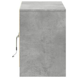 Vidaxl Tv Cabinet With Led Concrete Grey 100X34X50 Cm Engineered Wood - thumbnail 7