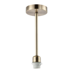 Happy Homewares Classic Antique Brass Ceiling Light Fixture To Showcase Lamp Shades - thumbnail 1