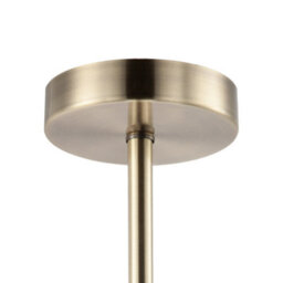 Happy Homewares Classic Antique Brass Ceiling Light Fixture To Showcase Lamp Shades - thumbnail 2