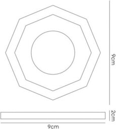 Luminosa Lighting Luminosa Crystal Recessed Downlight Deep Hexagonal Rim Only White Wine, Requires 100035310 To Complete The Item - thumbnail 3