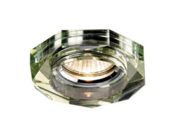 Luminosa Lighting Luminosa Crystal Recessed Downlight Deep Hexagonal Rim Only White Wine, Requires 100035310 To Complete The Item - thumbnail 1