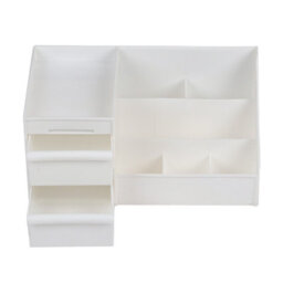Darphe White Multi-Compartment Makeup Organizer With 2 Drawers And Top Tray - thumbnail 2