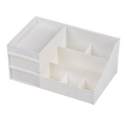Darphe White Multi-Compartment Makeup Organizer With 2 Drawers And Top Tray - thumbnail 4