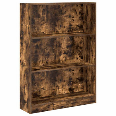 Berkfield Versatile Bookcase Smoked Oak 80X24X109 Cm Engineered Wood
