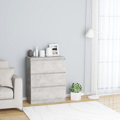 Vidaxl Sideboard Concrete Grey 60X35X76 Cm Engineered Wood - image 1