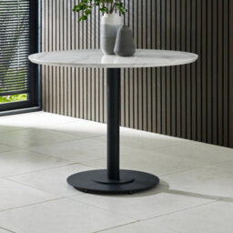 Julian Bowen Luca 100Cm Round Dining Table White