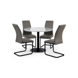 Julian Bowen Luca 100Cm Round Dining Table White - thumbnail 9
