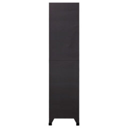 Berkfield Locker Cabinet Anthracite And White 90X40X180 Cm Steel - thumbnail 4