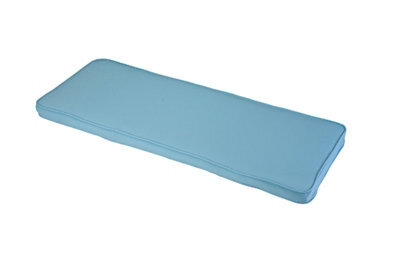 Glendale Garden & Leisure Placid 2 Seater Bench Outdoor Garden Furniture Cushion - L116 X W48 X H4 Cm - Blue - image 1