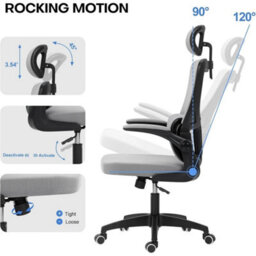 Ergonomic Office Chair For Gaming And Work, Adjustable Features - thumbnail 4