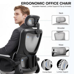 Ergonomic Office Chair For Gaming And Work, Adjustable Features - thumbnail 5