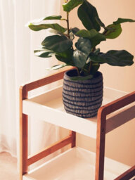 Premier Housewares Interiors By Premier Nostra Three Tiered White And Natural Shelf Unit - thumbnail 5