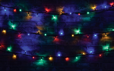 LYYT Outdoor Festive Heavy Duty 180 Led Christmas String Lights- Multi Coloured - image 1