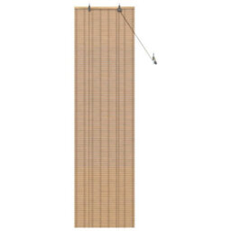Berkfield Window Blinds & Shades Manual Light Brown 60 X 220 Cm Bamboo - thumbnail 2