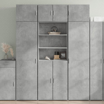 Berkfield Highboard Concrete Grey 70X42.5X185 Cm Engineered Wood - image 1