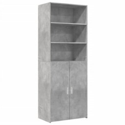 Berkfield Highboard Concrete Grey 70X42.5X185 Cm Engineered Wood - thumbnail 2