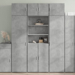 Berkfield Highboard Concrete Grey 70X42.5X185 Cm Engineered Wood - thumbnail 1