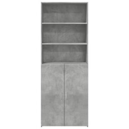 Berkfield Highboard Concrete Grey 70X42.5X185 Cm Engineered Wood - thumbnail 4