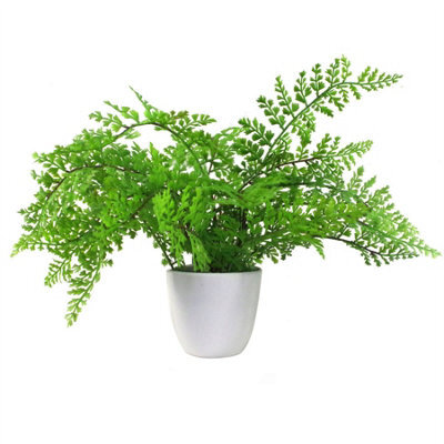 Leaf Artificial Fern Plant 30Cm Forest Fern 30Cm In Plant Pot - image 1
