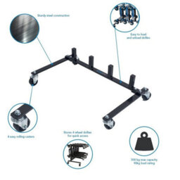 Sgs Hydraulic Wheel Skate Storage Rack, Heavy Duty Steel, Portable Roller Stand - thumbnail 4