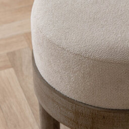 Voyage Maison Yard Ebbett Ecru Wooden Footstool - thumbnail 3
