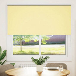 Berkfield Durable Roller Blind Blackout Yellow 155X150 Cm Fabric Width 151.6 Cm Polyester