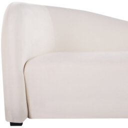 Beliani Sofa 3 Seater Veltada Velvet Off-White - thumbnail 8