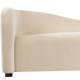 Beliani Sofa 3 Seater Veltada Velvet Off-White - thumbnail 6