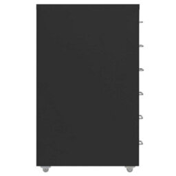 Berkfield Mobile File Cabinet Black 28X41X69 Cm Metal - thumbnail 3