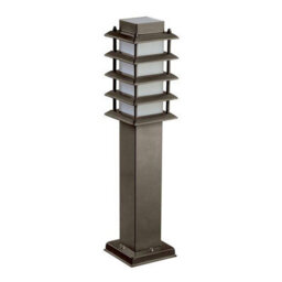 Luminosa Lighting Luminosa Siljan 1 Light Outdoor Bollard Light Brown Ip55