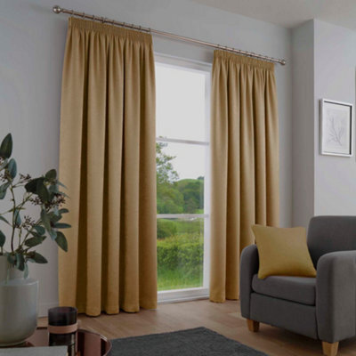 Fusion Galaxy Pair Of Light Reducing Thermal Effect Pencil Pleat Curtains - image 1