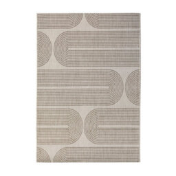 Melrose Eden Multi Patterned Natural Arc Design Indoor Outdoor 3mm Pile Height Medium Area Rug - 120/170Cm - thumbnail 5