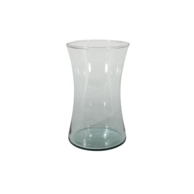 Recycled Glass Eco Handtied Flower Vase. Elegant Design. Height 20 Cm
