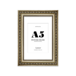 A5 Champaign Ornate Picture Frame (21 X 14.7Cm) With Mount For A6 Poster, Photo, Artwork, Gallery Wall Or Print - thumbnail 1