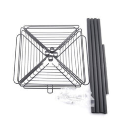 Living And Home 4 Tier Black Adjustable Metal Bathroom Corner Shelf Shower Caddy Basket Organizer H 245 Cm - thumbnail 5