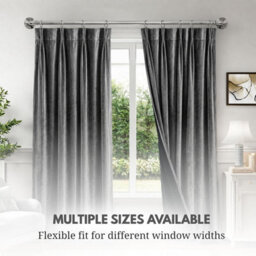 Lister Cartwright 25mm Polished Steel Industrial Pipe Extendable Curtain Pole Heavy Duty Metal Curtain Rod With Rings(70-120 Cm) - thumbnail 8