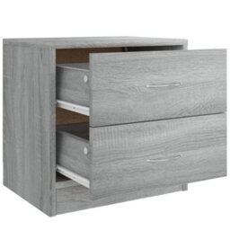 Berkfield Bedside Cabinet Grey Sonoma 40X30X40 Cm Engineered Wood - thumbnail 6