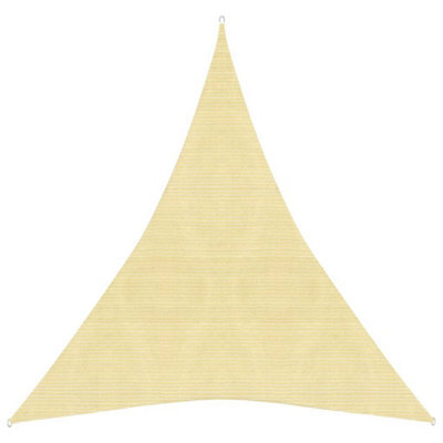Berkfield Sunshade Sail 160 G/m2 Beige 5X6X6 M Hdpe - image 1