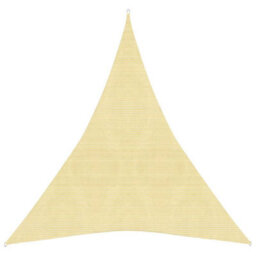 Berkfield Sunshade Sail 160 G/m2 Beige 5X6X6 M Hdpe - thumbnail 1