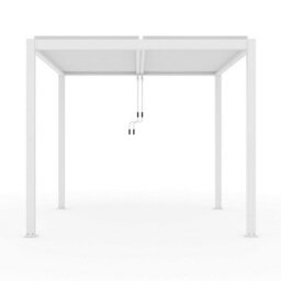 Primrose Living Deluxe White Veranda With Louvered Shutter Roof 3M X 3M - thumbnail 7