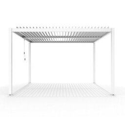 Primrose Living Deluxe White Veranda With Louvered Shutter Roof 3M X 3M - thumbnail 4