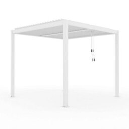 Primrose Living Deluxe White Veranda With Louvered Shutter Roof 3M X 3M - thumbnail 9
